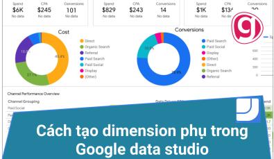Cách sử dụng tham số tạo dimension phụ trong Google data studio
